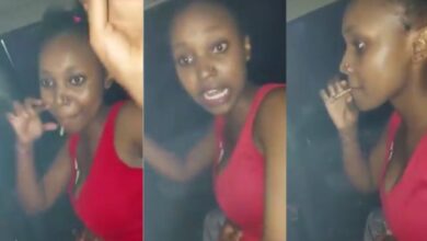 Slay Gyal Smoking Weeeedd In The Midst Of Men While Eat Her Food - Video Here