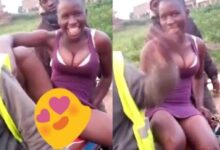 Slay Queen Opens Her Hot Food on Motor bike (Video Here)