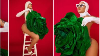 Have You Seen The Naked Images Of Toyin Lawani As She Celebrates Nigeria 60th independence day