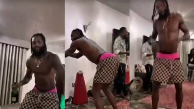 Adebayor Tw3rks To Medikal's ‘La hustle’ - Watch Hilarious video Below