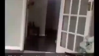 Boy Busted Red Handed Spying Through The Door Watching Parents Eating Themselves - Video