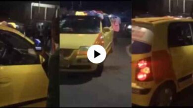 Taxi Move Itself In Town Without A Driver - Video