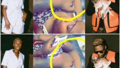 See How Medikal $qu££ze N Press Press Fella Makafui’s B0.0bs - Video Dey Shock