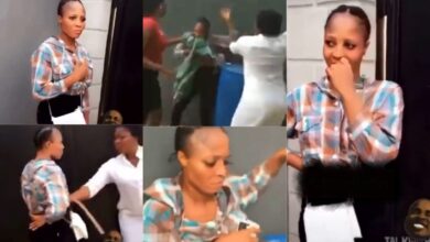 Wife Beats Husbands Side Chick With Belt After Catching Her In Their House With Him - Video