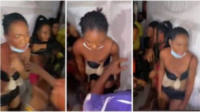 3 Good Looking Crossdressers Disgraced By Group Of Men In Benin Republic - Video