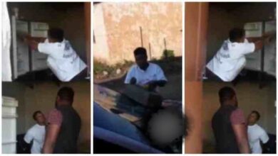 Girl Smash Boyfriends Car, Fridge N Television After She Caught Him Chopping Another Lady - Video