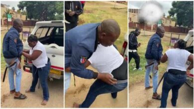 Lady Undress Boyfriend In Public Over Unpaid Cash - Video Below