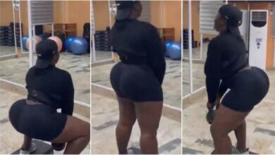 Netizen's Go Crazy Over Maame Serwaa’s Gym Video - Watch