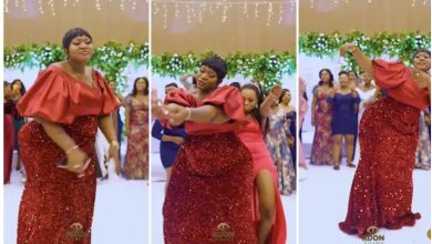 Bootylicious Plus-size Lady Distracts Men At Wedding By Shaking Her Waist