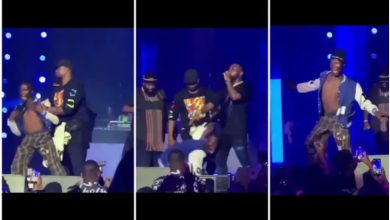 See What Davido’s Bodyguard Did To A Fan On Stage At Rick Ross’ Show